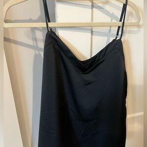 Gibson new with tags black silk tank size small